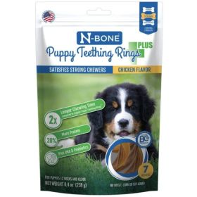 N-Bone Puppy Teething Rings Plus Chicken Flavor - 7 count