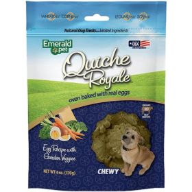 Quiche Royal Garden Vegetable Treat for Dogs By Emerald Pet - 6 oz
