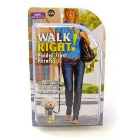 Coastal Pet Walk Right Padded Harness - Black - Small (Girth Size 16"-24")