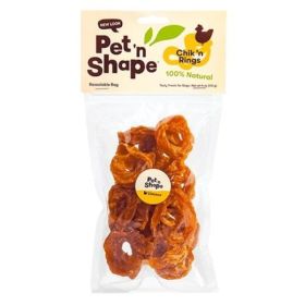 Chik 'n Rings Natural Chicken Treat By Pet 'n Shape - 4 oz