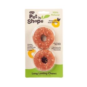 Long Lasting Chewz Rings With Chicken Flavor By Pet 'n Shape - 2.5 oz (2.5" Diameter) - 2 Pack