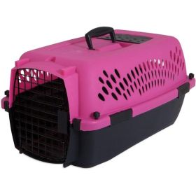 Fashion Pet Porter Kennel In Pink and Black By Aspen Pet - 1 count