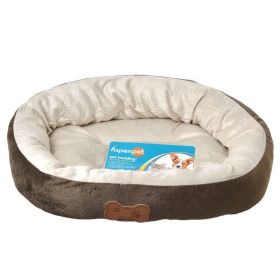 Aspen Pet Oval Nesting Pet Bed - Brown - 20"L x 16"W