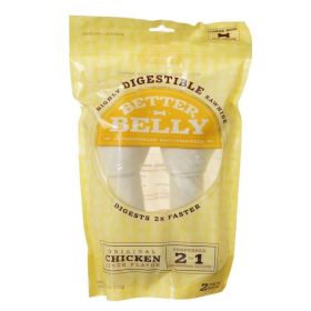 Better Belly Rawhide Chicken Liver Bones - Large - 2 Count