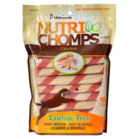 Premium Nutri Chomps Chicken Wrapped Twists - 15 Count