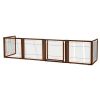 Convertible Elite 6 Panel Pet Gate In Cherry Brown By Richell