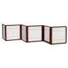 Convertible Elite 6 Panel Pet Gate In Cherry Brown By Richell