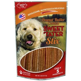 Sweet Tater & Peanut Butter Stix Dog Treats By Carolina Prime - 5 oz