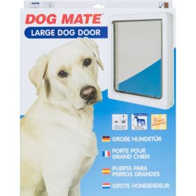 Dog Mate Multi Insulation Dog Door - White - Large (Dogs up to 25" Shoulder Height)
